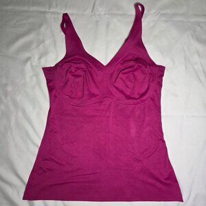 Ruby Ribbon Second Skin Cami V-Neck Fuschia 36